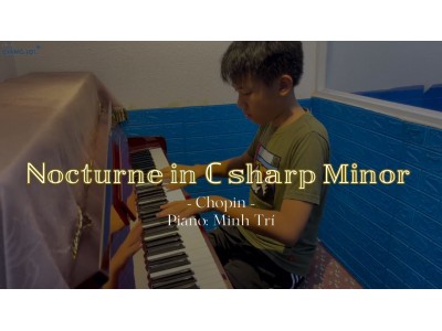 Nocturne in C sharp minor (Chopin) piano, Minh Trí || Lớp nhạc Giáng Sol Quận 12
